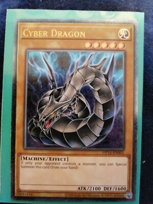 Cyber Dragon OP16-En001 Ultimate Rare Foil NM Yu-Gi-Oh card-image