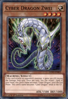 1st Ed Cyber Dragon Zwei LEDD-ENB02 Yugioh-image