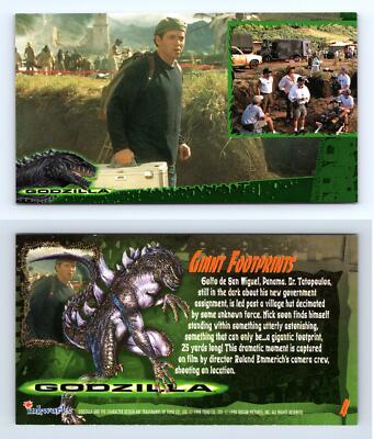Giant Footprints #4 Godzilla 1998 Inkworks Supervue Trading Card-image