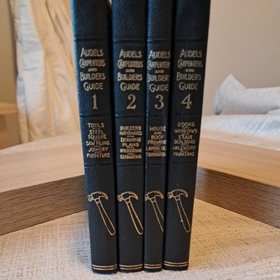 Audels Carpenters and Builders Guides 1923 Complete set of 4 books-image