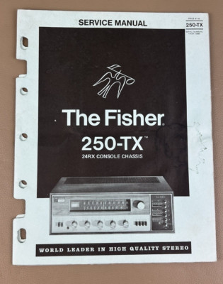 The Fisher 250 TX Stereo Receiver Service Manual D-842-image
