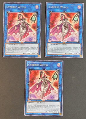 Yugioh TCG - 3x Cyberse Witch - CYHO-EN035 - NM/LP - 1st Edition - Common - 2018-image