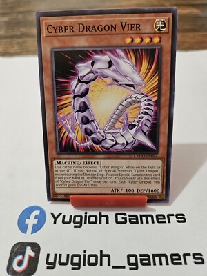 Yu-Gi-Oh Cyber Dragon Vier CYHO 1st Edition Common Light Played -image