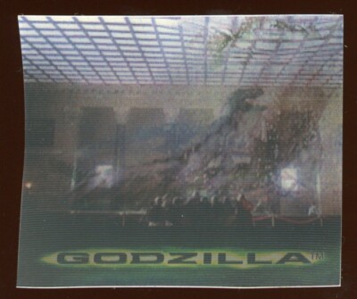 1998 Tristar Taco Bell Godzilla 3D Lenticular Promo Card-image