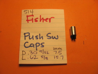 📈FISHER PUSH SWITCH CAP 514 QUAD STEREO RECEIVER-image