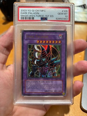 Yugioh Dark Paladin MFC-105 1st PSA 10  -image
