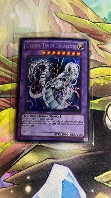 LCGX-EN180 Cyber Twin Dragon Secret Rare UNL Edition NM Yugioh Card-image