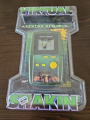 Godzilla Movie Virtual Shakin' Hand Held Game, Vibrating & Sounds, 1998, NIP-image