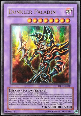 Yu-Gi-Oh! Dark Paladin DR1-EN160 Ultra Rare [G] UR DE Dark Paladin Yugi OG-image
