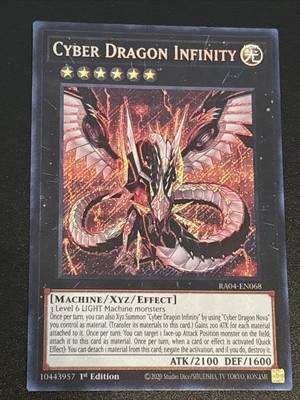 Cyber Dragon Infinity (Secret Rare) RA04-EN068 Quarter Century Stampede 1st...-image