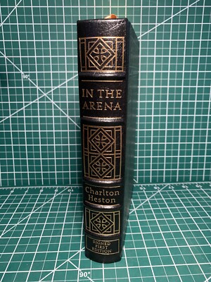 Easton Press : In The Arena By Charlton Heston Signed First Edition #82 of 1700-image