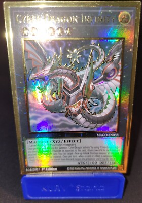 Yu-Gi-Oh! Cyber Dragon Infinity NM/M 1st Edition MAGO-EN033 Alternate Art Gold-image