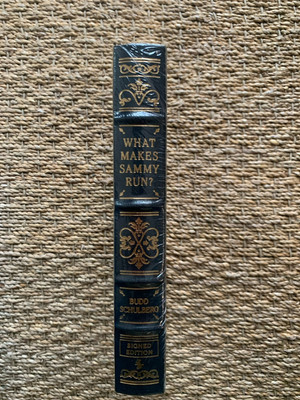 SIGNED ~ WHAT MAKES SAMMY RUN by Budd Schulberg Easton Press LIMITED EDITION COA-image