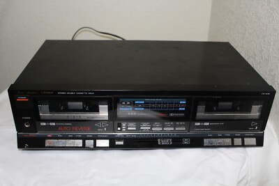 Vintage Fisher CR-W85 Stereo Double Cassette Tape Deck (Turns On, Doesn't Work)-image
