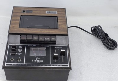 Vintage Fisher Solid State Stereo Cassette Recorder, Model # RC-80B UNTESTED-image