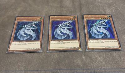Yu-Gi-Oh! 3x Cyber Dragon x3 SGX1-ENG01 Secret Rare Nm-image