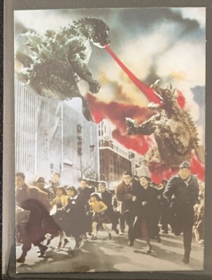1973 vintage GODZILLA Amada Toho kaiju Card Japanese Anguirus #43c-image