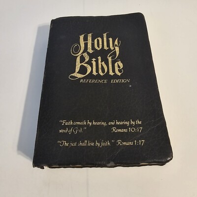 Holy Bible KJV Roloff Family Altar Reference Edition Giant Print Vintage -image