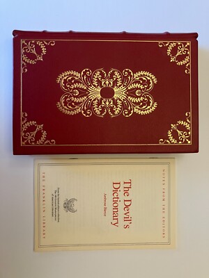 The DEVIL'S DICTIONARY by Ambrose Bierce The Franklin Library Limited Notes-image