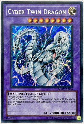 LCGX-EN180 Cyber Twin Dragon - Secret Rare Unlimited Near Mint YuGiOh Card-image