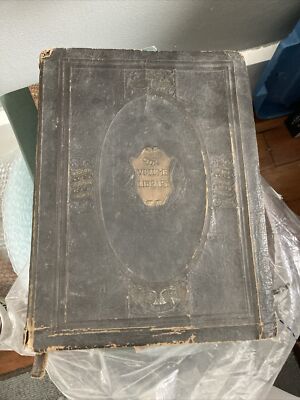 Book THE VOLUME LIBRARY Vintage Educators Association Encyclopedia 1924 Leather-image
