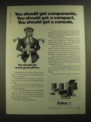 1972 Fisher Stereo Components, Compacts and Consoles Ad-image