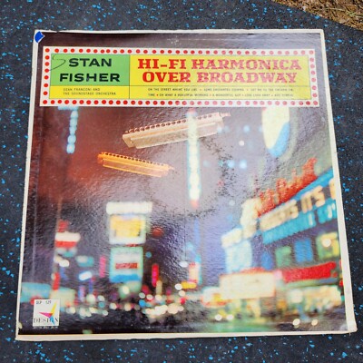 Stan Fisher Hi-Fi Harmonica Over Broadway Vinyl LP Design Records -image