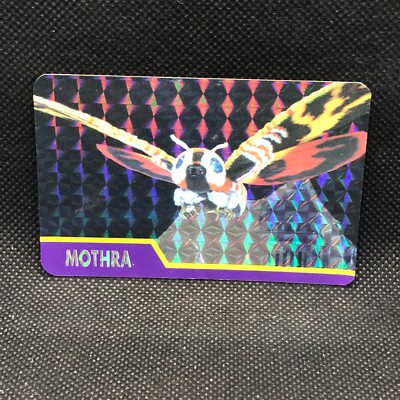 Mothra Godzilla Holo Card TCG Toho Movie No.26 Meiji Vintage Japanese Japan Rare-image