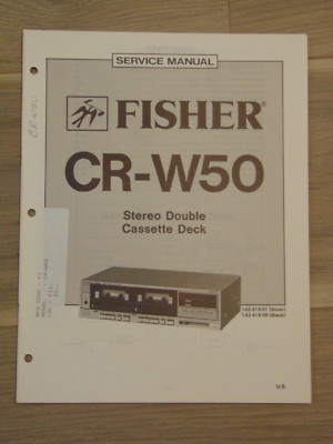 Fisher CR-W50 Service Manual Stereo Double Cassette Deck-image