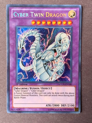 Yu-Gi-Oh Cyber Twin Dragon, LCGX-EN180, 1st Edition, Super Rare, NM-image