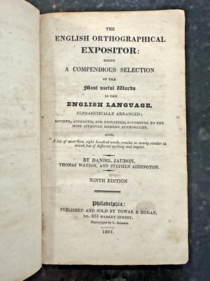 Daniel Jaudin, English Orthographical Expositor, 9th Ed, Philadelphia 1825-image
