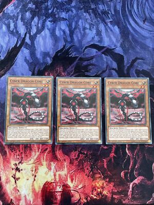 LEDD-ENB04 Yu-Gi-Oh 3x Cyber Dragon Core 1st Edition-image