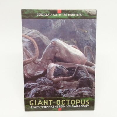 No.17 Giant Octopu GODZILLA Card 1996 Caddass Masters First Edition BANDAI Japan-image