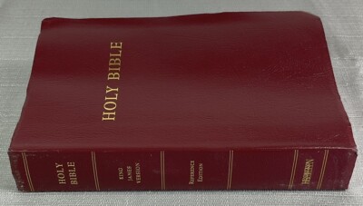Holy Bible King James Version KJV Reference Edition Hendrickson Bonded Leather-image