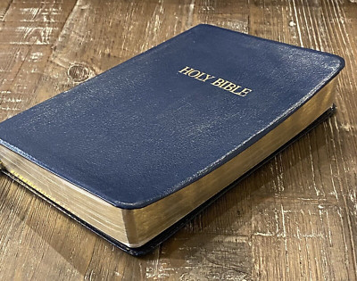 KJV Special Reference Bible Broadman & Holman 1994 BLUE Leather PLS READ DETAILS-image