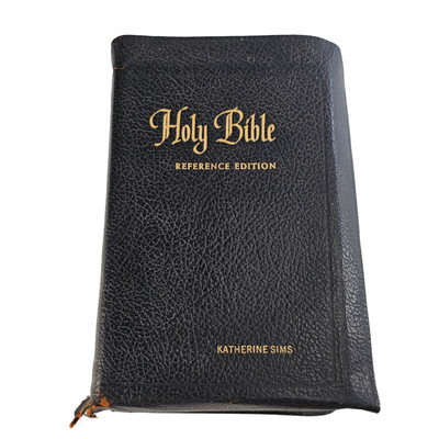 The Holy Bible Reference Edition Spencer Press, Inc. Genuine Leather Black 1955-image