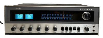 FISHER 205 AM-FM Stereo Receiver With FM Antenna LED Bulbs Clean Sounds Awesome-image