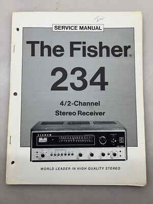 Fisher 234 Original Service Manual Free Shipping-image
