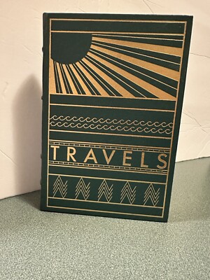 Travels Michael Crichton-1st Edition-Signed-Franklin Library-Great Cond-image