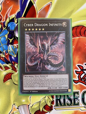YUGIOH CYBER DRAGON INFINITY SECRET RARE MP16-EN237 1ST EDITION -image