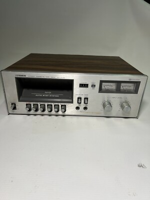 Vintage Fisher Stereo Tape Cassette Deck CD-4020 Not Tested, For Parts Or Repair-image