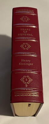 DR. HENRY KISSINGER YEARS OF RENEWAL EASTON PRESS SIGNED FIRST EDITION Leather-image