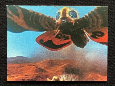 Godzilla Mothra Mini Card Japanese TOHO TOEI Menko 2.6x1.9 Rare F/S F-image