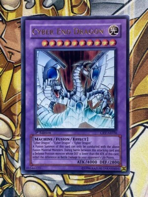 Yu-Gi-Oh! Cyber End Dragon CRV-AE036 1st Edition Ultra Rare Asian Version, USED-image