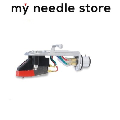 NEW SILVER TURNTABLE HEADSHELL + SANYO MG-09D CARTRIDGE + NEW NEEDLE-image
