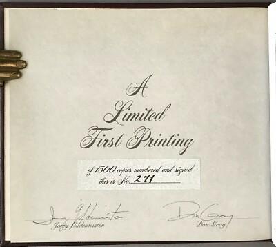 SIGNED/Limited Edition  271/1500   A Letter Home   Bear Wallow Publishing  1987 -image