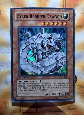 Yu-Gi-Oh! TCG Cyber Barrier Dragon Shadow of Infinity SOI-EN006 1st Edition...-image