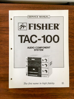 Fisher TAC-100 Stereo Service Manual *Original*-image