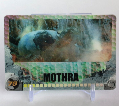 MOTHRA 3D Card GODZILLA No.79 MORINAGA Wafer TOHO 2004 very rare Japanese-image