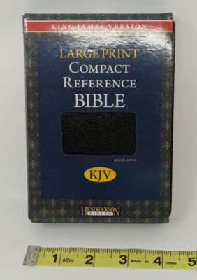 2010 Large Print Compact Reference Bible KJV (Reference Edition Bonded Leather)-image